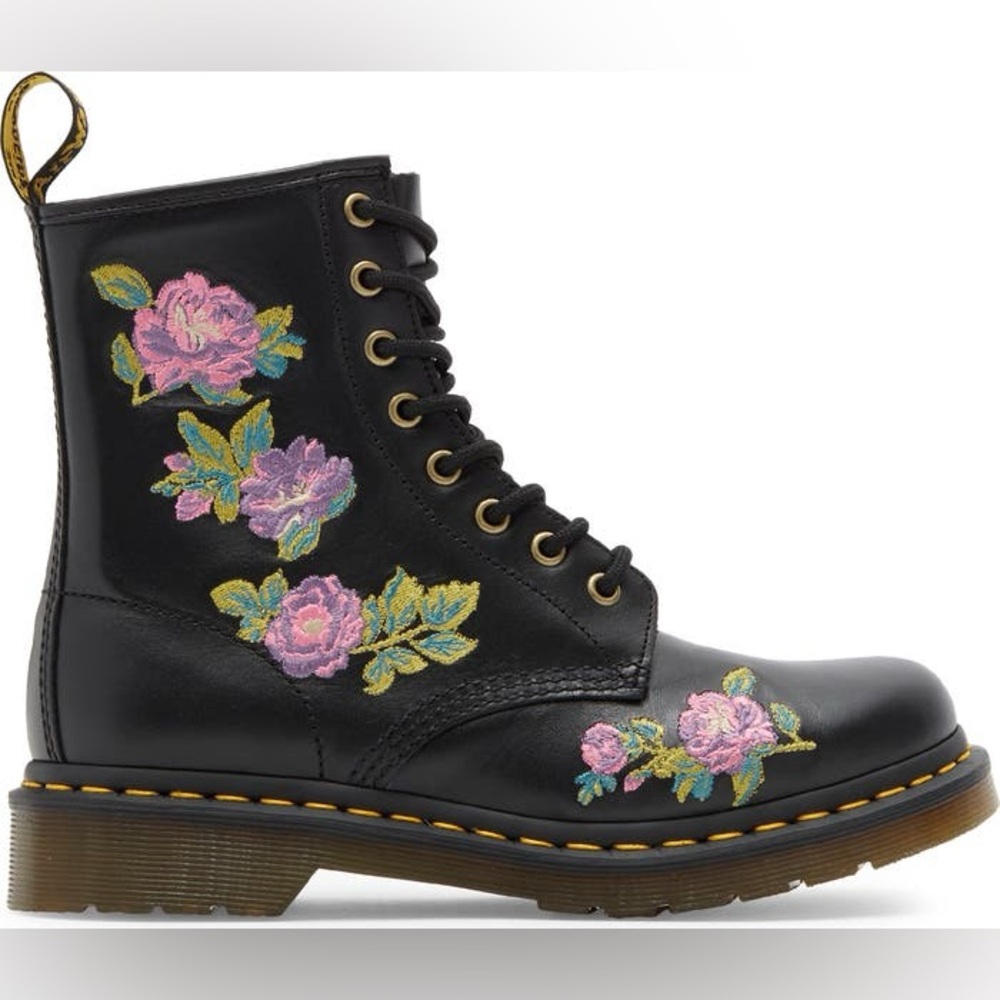 Dr. Martens 1460 Vonda II Flower Embroidered Boot (Women), Size 5US/ 3UK, NWT - Picture 6 of 13